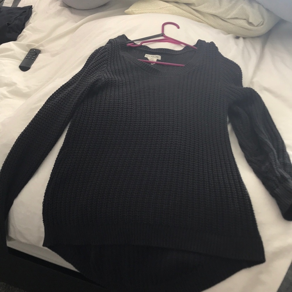 Long knit sweater